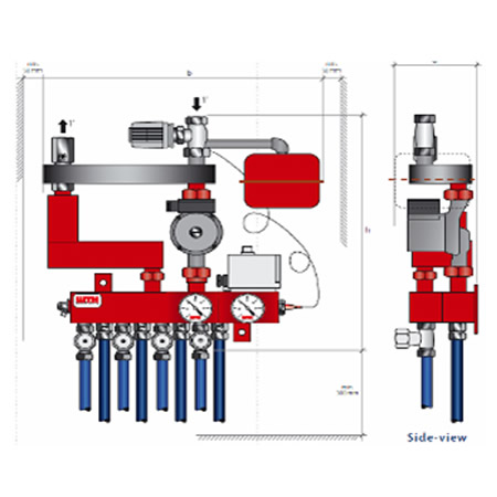 Underfloor Cooling RU WW Manifold