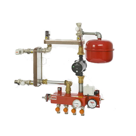 thumbnail image 2 of Radiant Floor Heating Manifold Steel Stainless Manifold With Pex 2 of 12