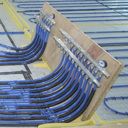 Underfloor Manifolds At Peterborough Hospital